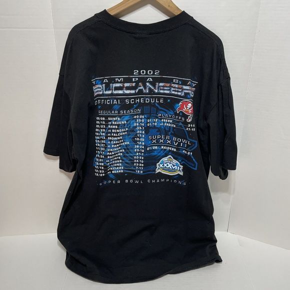 Vintage Tampa Bay Buccaneers Shirt 2XL 2003 NFL Super Bowl 37 XXXVII Lee Sport - Picture 3 of 8